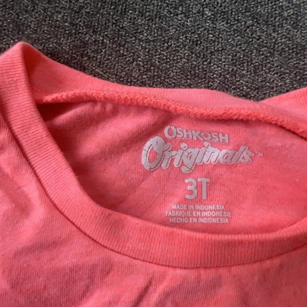 OshKosh Graphic Tee Toddler 3T‎ Pink Pretty Like Mommy Short Sleeve Shirt